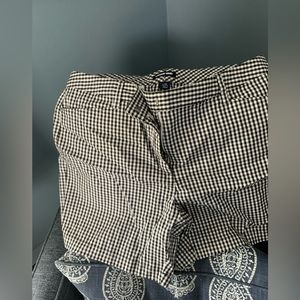 Black and white plaid shorts   Brand new